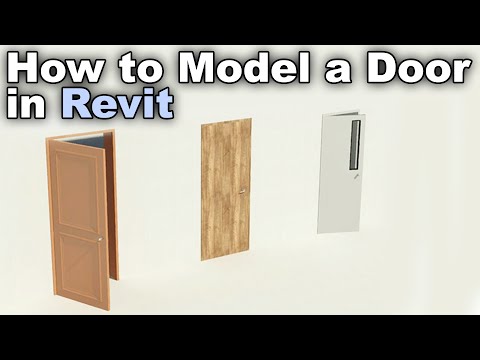 How to Model a Door Family in Revit Tutorial