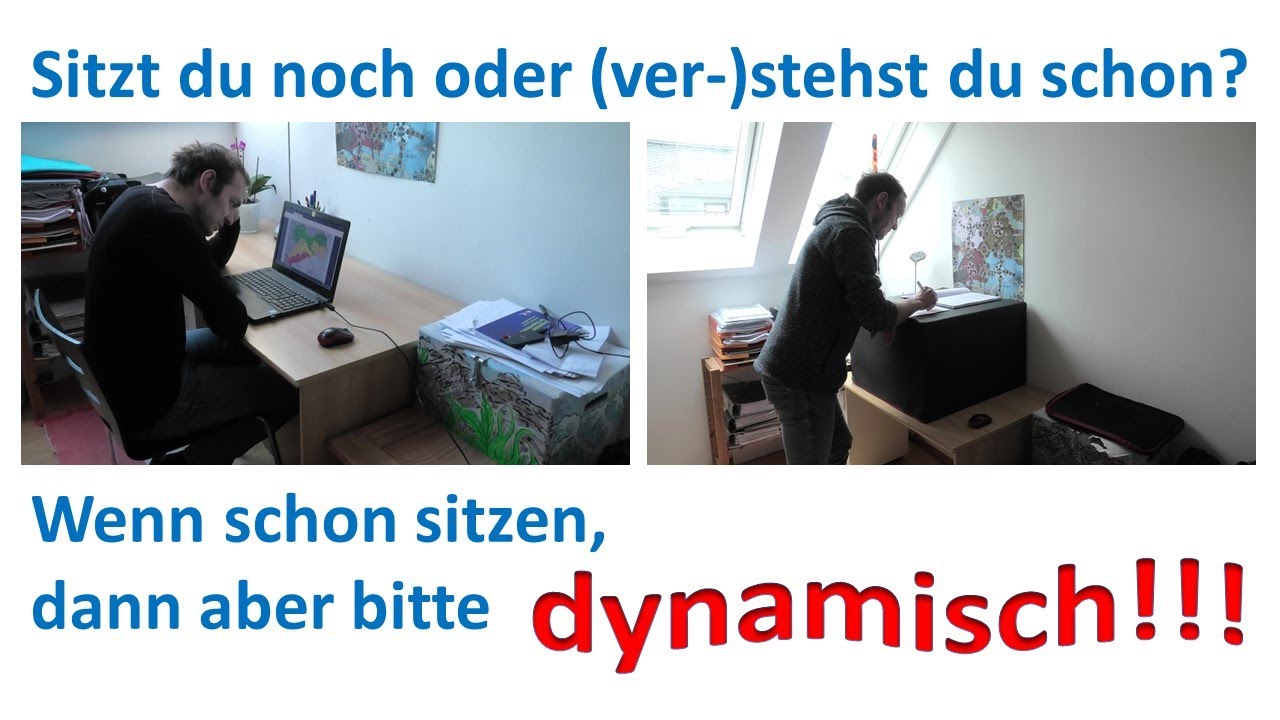 Dynamisches Sitzen - wichtige und einfache Impulse um aktiv und bewegt zu arbeiten/zu lernen