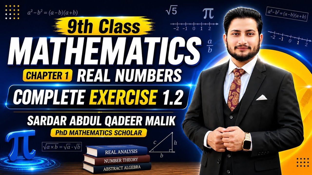 9th Class Maths Unit 1 New Book | Class 9 Maths Chapter 1 Exericse 1.2 ...