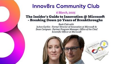 Innov8rs Book Club—The Insider