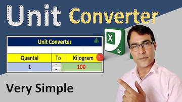 How to Make Units Converter in Excel | How to Convert Any Unit to Any Unit in MS Excel