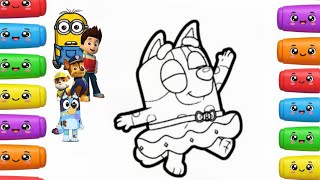 Bluey Drawing for Kids | How to Draw Bluey
