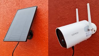Conico Outdoor Wireless Security Camera With Solar Panel : Tested 