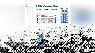 SP608E SP602E SP601E Controller DC 5V 12V 24V Smart Bluetooth Music Dimmer for WS2812B WS2811 Addres