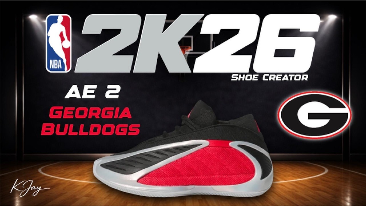 NBA 2K26 Shoe Creator - How to Make Anthony Edwards AE 2 'Georgia Bulldogs'