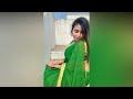 Pachai nirame  shorts saree   tik tok elakkiya hot  trending in india  lucky elakkiya 