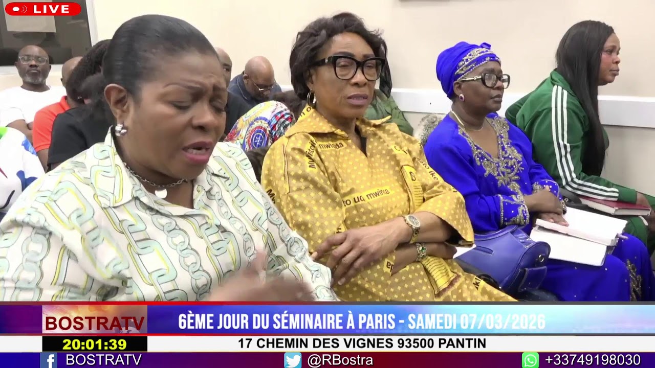 6ÈME JOUR DU SÉMINAIRE À PARIS - SAMEDI 06/03/2026