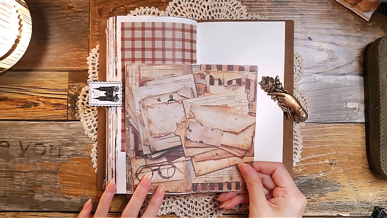 내 이름은 멍뭉, 탐정이죠🔍 | 빈티지 다꾸 vintage journal scrapbooking ASMR