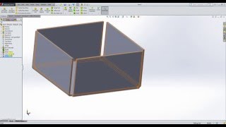 Solidworks/Sheet metal #1 Quick Tutorial  Metal Box/FlatPattern