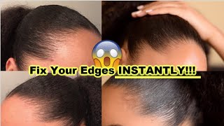 Fix Thinning Edges FAST & NATURALLY!!!! | ft. NaturALL Club Flaxseed Black Edge Control