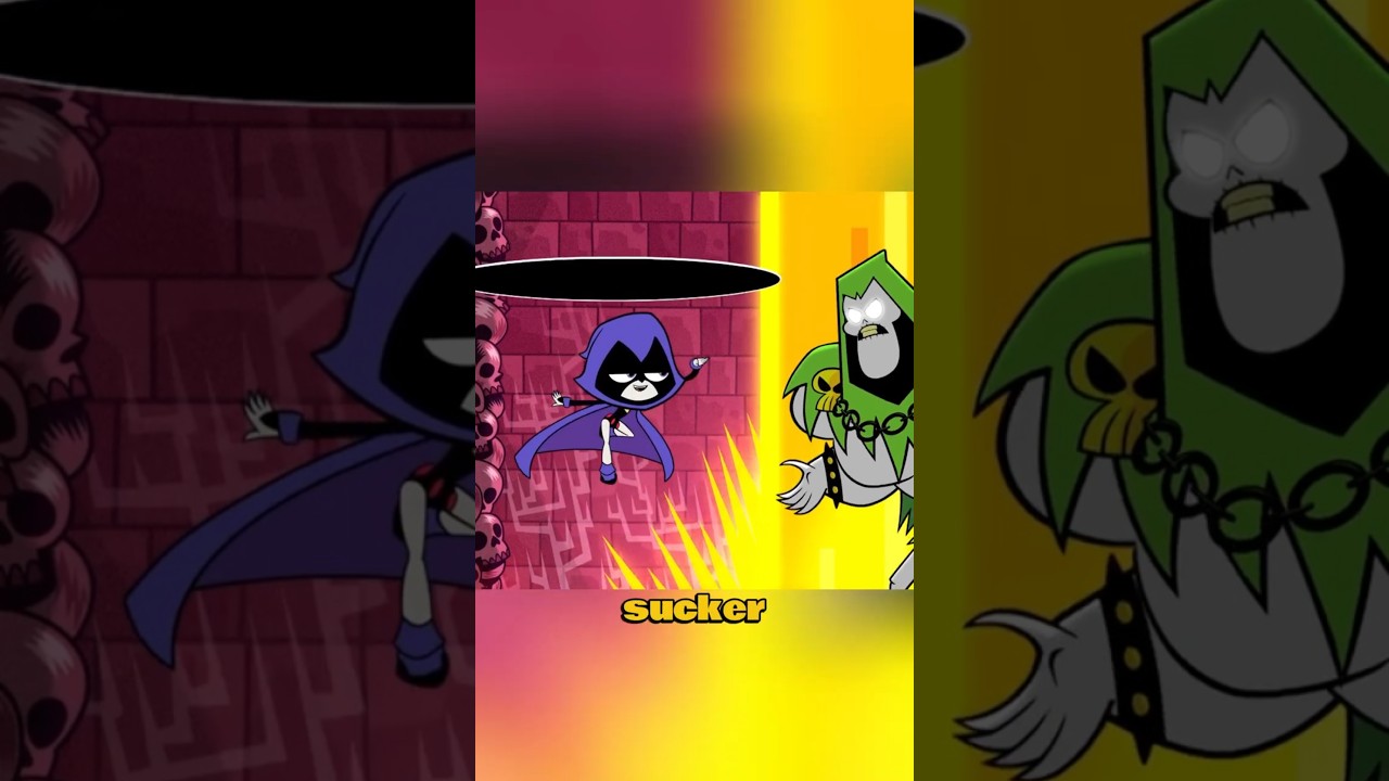 Raven Tricks DEATH! #reels #teentitansgo #funny #dc #cartoon