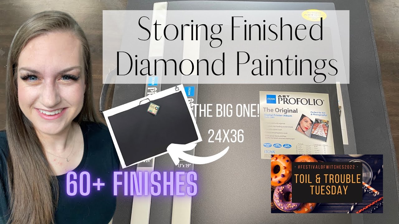 How I store my Finished Diamond Paintings Review of Itoya’s 24x35