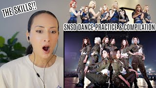 Girls' Generation SNSD's Dance skills Compilation & 소녀시대 'Mr.Mr.' Dance Practice   REACTION