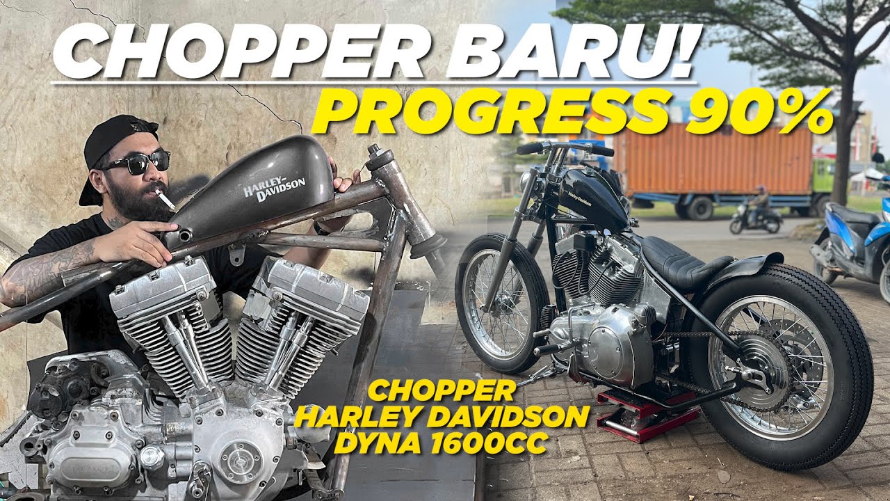 AKHIRNYA BIGTWIN! PROGRESS CHOPPER DYNA 1600 CC UDAH MAU BERES! - CHOPPER VLOG