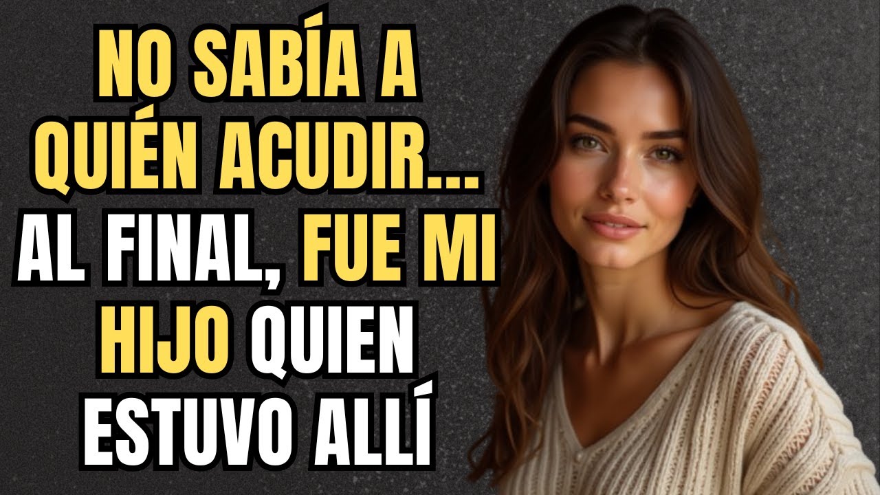 Después de tantos años en soledad... fue mi hijo quien me ayudó a seguir adelante.