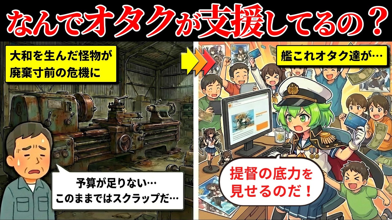 艦これオタク達、廃棄寸前の「戦艦大和の主砲旋盤」を伝説に変えてしまうｗｗ