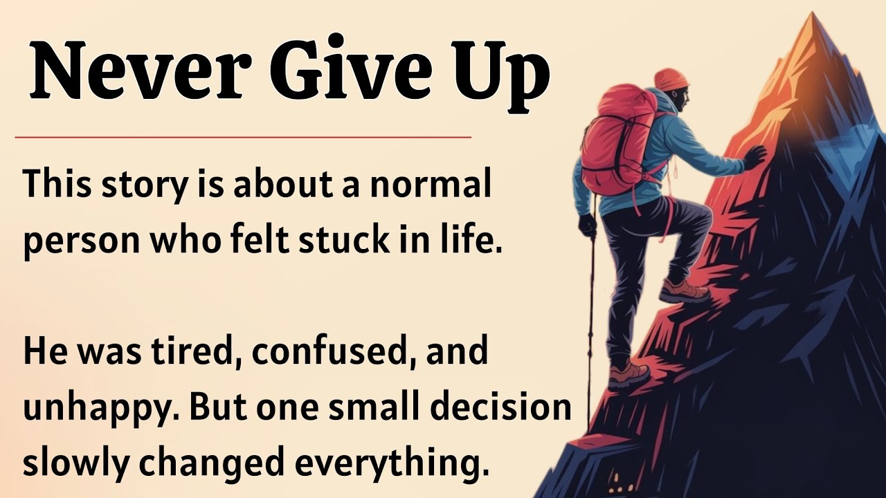 Never Give Up 🔥 || Learn English With Motivational Story || Improve ...