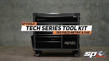 SP TOOLS | SP50765DX - TECH SERIES ROLL CAB TOOL KIT - 369PC METRIC/SAE