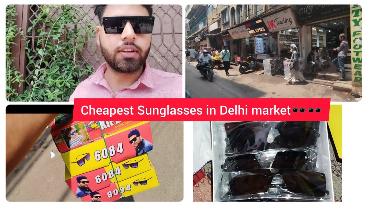 Cheapest sunglasses in delhi market🕶🕶delhi cheapestsunglasses YouTube