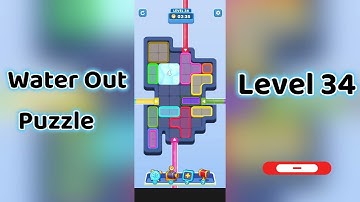 Water Out Puzzle Level 34 Walkthrough 💧 | Step-by-Step Guide | Mini Boss