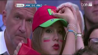 لحظة إصابة و بكاء كريستيانو رونالدو في نهائي كأس اوروبا اليوم   YouTube