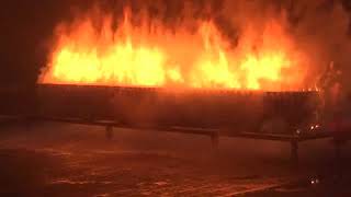 55A Fire being put out with a 9ltr firexo Firexo 55a Class A Fire Test