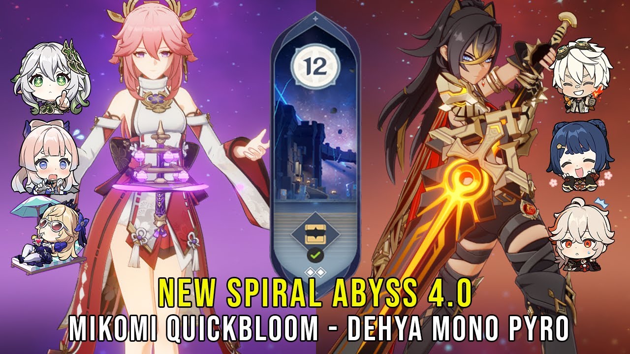 F2P] C0 Hu Tao Vaporize & C0 Lyney Mono Pyro l Genshin Impact Spiral Abyss  4.0 Floor 12 