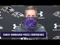 John Harbaugh Talks About Ravens' Backup Quarterback Situation | Baltimore Ravens