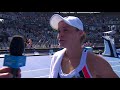 Ashleigh Barty On Court Interview (SF) | Sydney International 2018