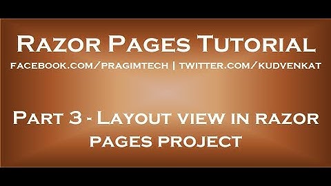 Lay-outweergave in het Razor Pages-project