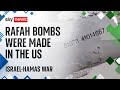 Bombs that killed 45 civilians in Rafah were from the United States