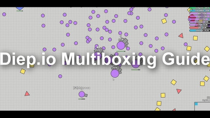 Diep.io – Multiboxing 6 Tanks – Triplet / Necromamcer (pretty Cool Idea)