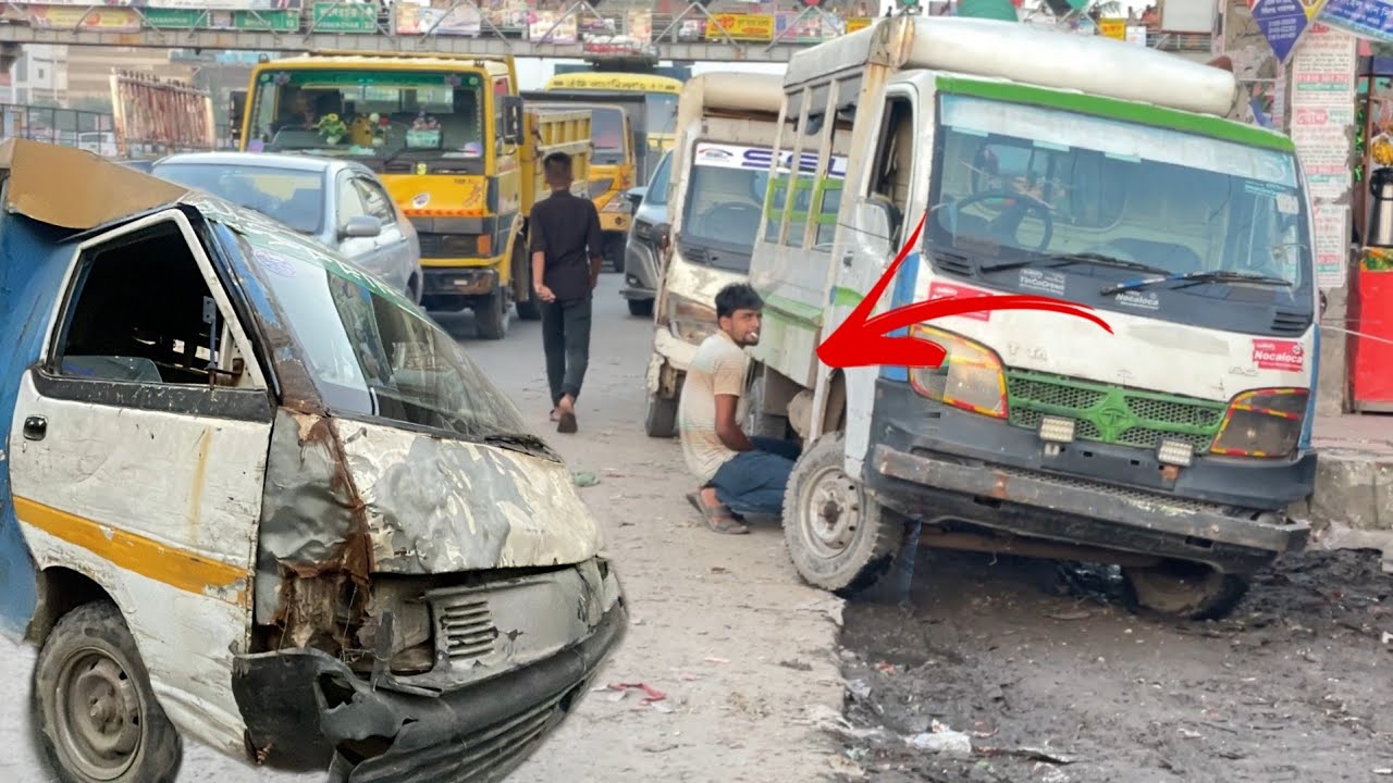 Only in Bangladesh! Crashed Vehicles Used as Public Transport