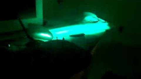 Arduino powered flying RGB led wing light test