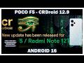 Poco F5 - CRDroid 12.9 LLEGA ! ACTUALIZADA Y MEJORADA PARA EL GAMING !