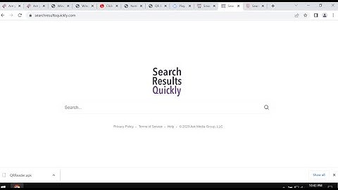 Searchresultsquickly.com browser hijacker removal.