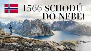 Schody do nebe nebo drsný výšlap na Reinebringen v Norsku? /Norsko-Van Life vlog