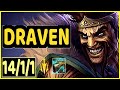 DRAVEN VS BRAND - 14/1/1 KDA ADC GAMEPLAY