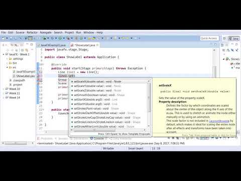 JavaFX - Draw Horizontal Line - YouTube