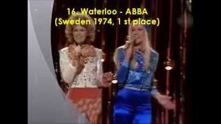 Top 30 Eurovision Songs from 1970 to 1979