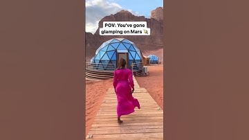 Add to your bucket list: camping in the Wadi Rum desert at Aicha Luxury Camp! #visitjordan #travel