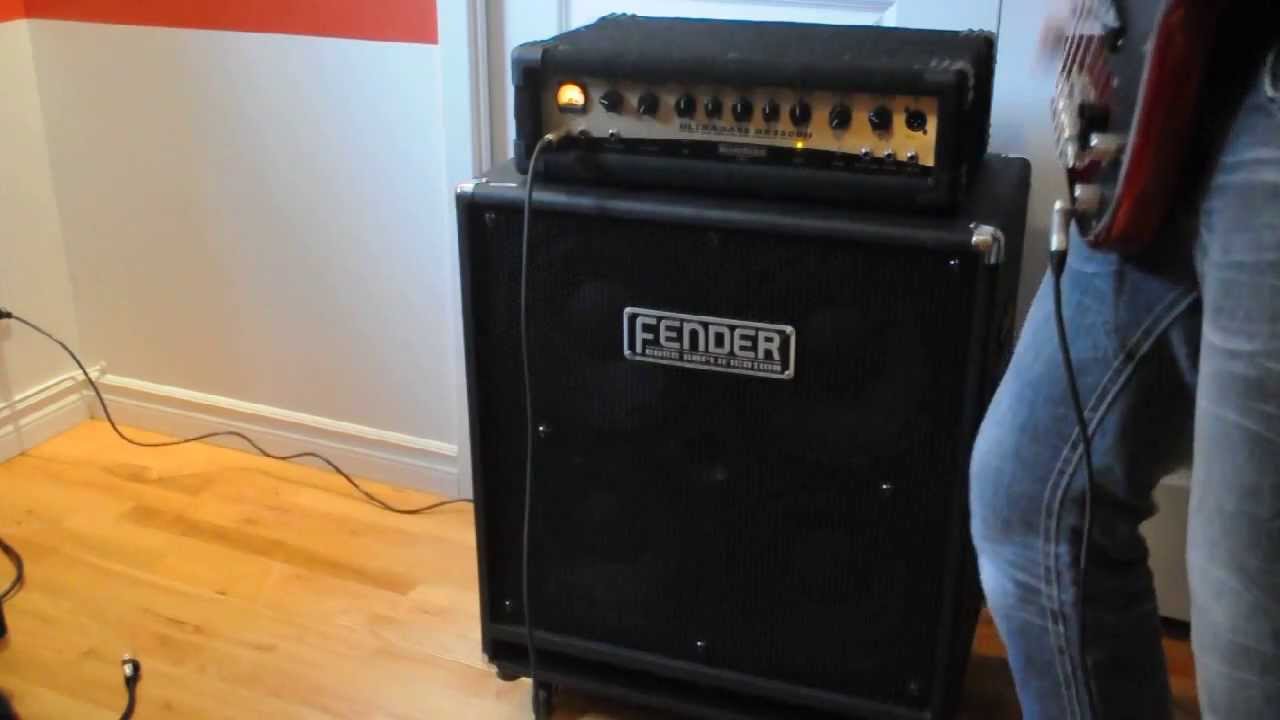 Fender Bass Cabinet 410 Test En Francais Youtube