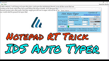 Image to Notepad RT Automatic Typing/OGS Notepad/ Notepad App Convert (.dtt) (.dxt) (.hub) Trick :)