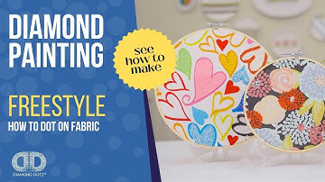 How to Dot designs on to FABRIC with DIAMOND DOTZ® Freestyle!