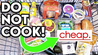 🤑Quick + Easy Budget Meals that DONT Require Cooking!