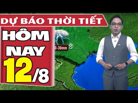 Video Dự báo thời tiết hôm nay mới nhất ngày 12/8 | Dự báo... - youtube