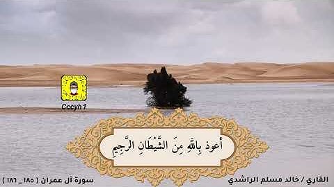 #صباح_الخير #آيات من الذكر الحكيم بصوت القارئ خالد بن مسلم الراشدي