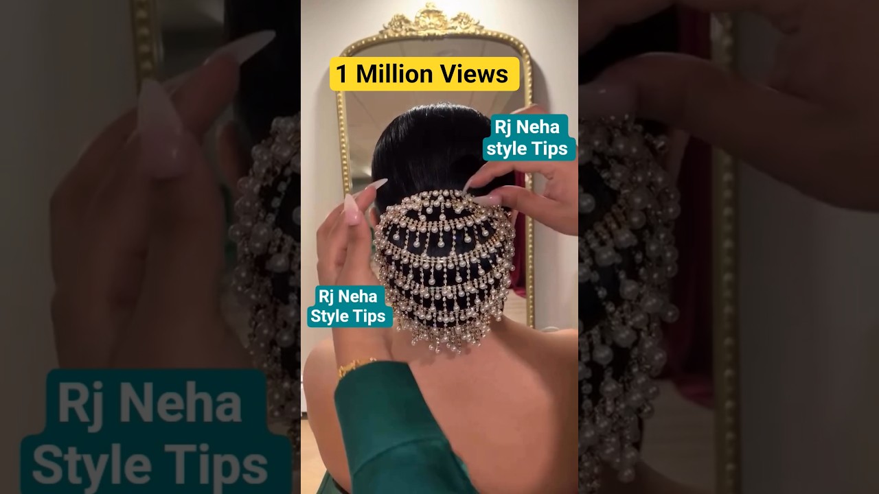 Beautiful bridal Hairstyle with lace