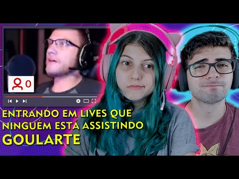 REAÇÃO: Entrando em lives que ninguém está assistindo