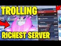 Trolling The Richest Roblox Jailbreak Server Ever! *FUNNY* (Roblox Jailbreak)